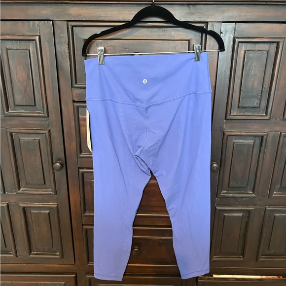 NWT: Lululemon Athletica Align Ribbed HR Leggings, Size 12, Color Wild Indigo - Picture 4 of 6